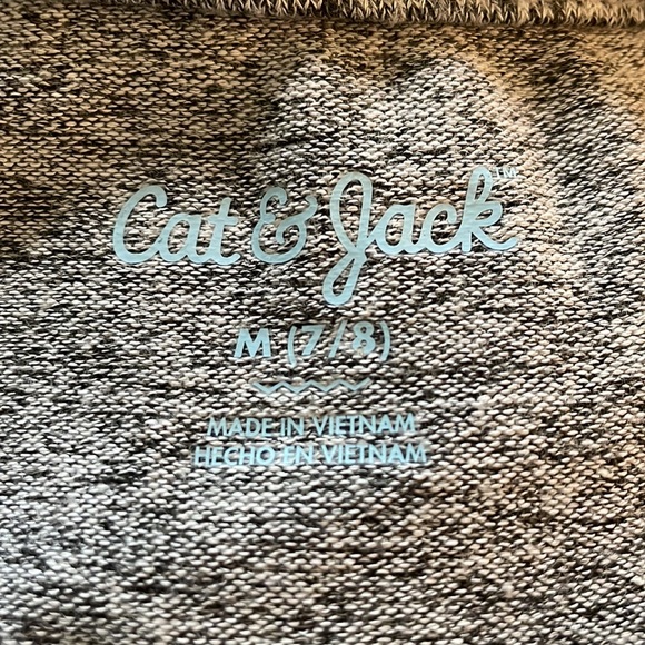 Cat & Jack Gray & Sparkly Silver Dress M (7/8) - Picture 7 of 8